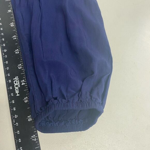 Navy Blue Dress Size Large Flowy Long Sleeves‎ - Picture 4 of 10